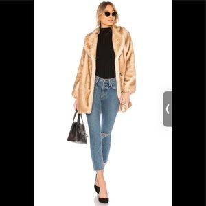 Brinkley Faux Fur Coat (Marshmallow)